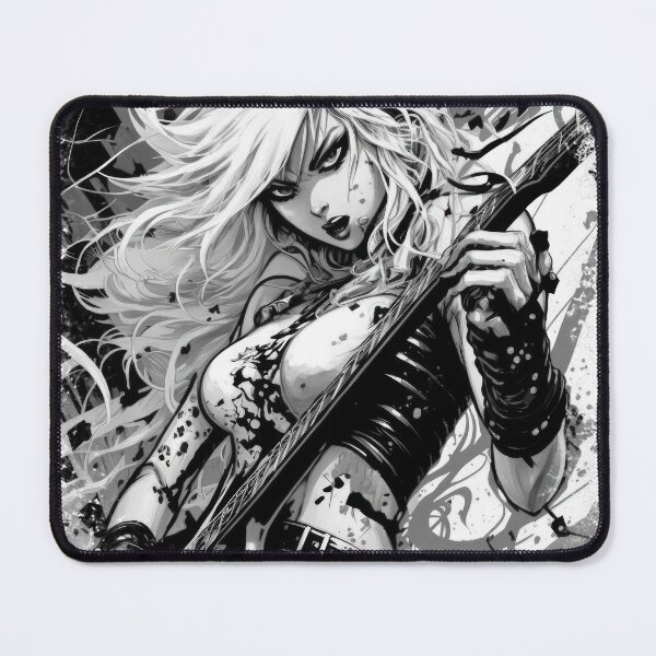 Item preview, ROCKER GIRL LEATHER SUIT SPLASH ELECTRIC GUITAR DESTROYER designed and sold by ogirdorgraphics.
