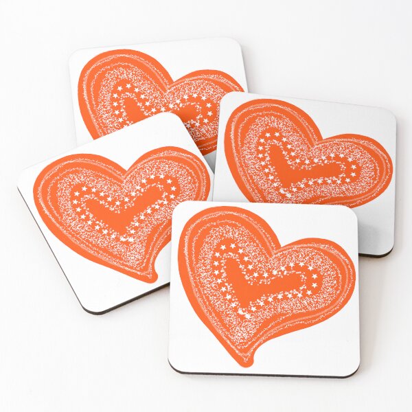 Item preview, Orange Heart of Stars - Starry Heart  designed and sold by Twaingrant.