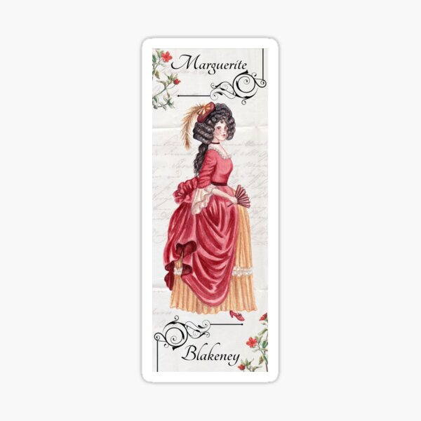 Marguerite Blakeney Bookmark // The Scarlet Pimpernel Sticker