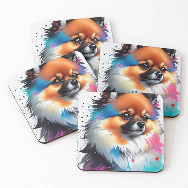 Item preview, Colorful Pomeranian Dog  designed and sold by Fallfoxius.