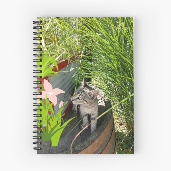 Item preview, Lindo gato oliendo flores designed and sold by MonkeyAndDonkey.