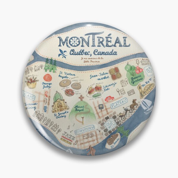 Item preview, Map of Montreal, Canada designed and sold by kimfleming.