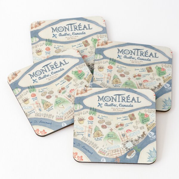 Item preview, Map of Montreal, Canada designed and sold by kimfleming.