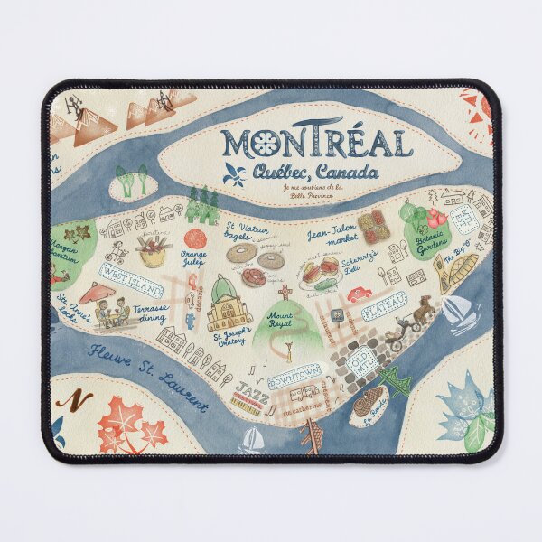 Item preview, Map of Montreal, Canada designed and sold by kimfleming.