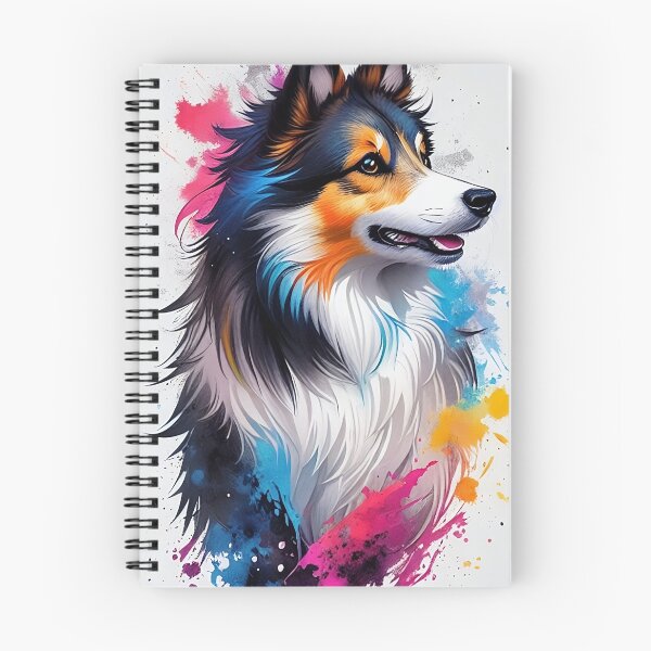 Aperçu de l'œuvre Chien de berger Shetland coloré créée et vendue par Fallfoxius.