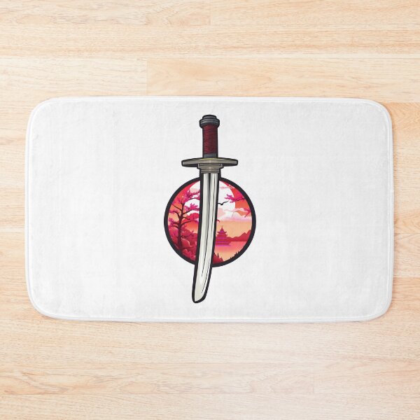 Item preview, Samurai Sword with Japanese Scene - Anime Shirt designed and sold by KAIGAME Art.
