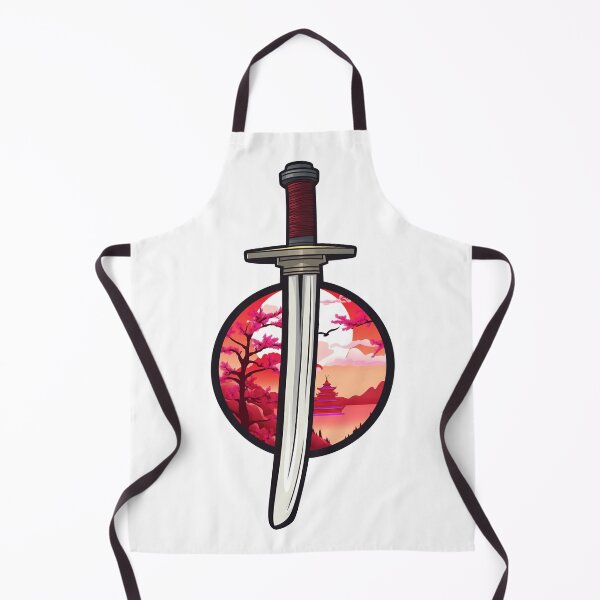Item preview, Samurai Sword with Japanese Scene - Anime Shirt designed and sold by KAIGAME Art.
