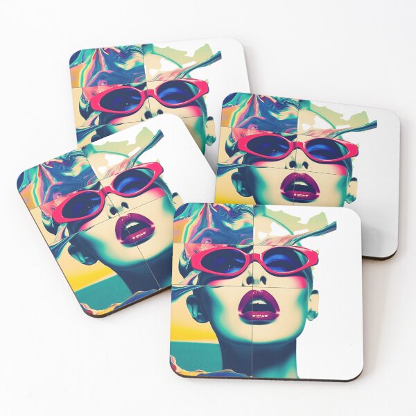 Item preview, Collage woman retro sunglasses  designed and sold by Kamaloca.