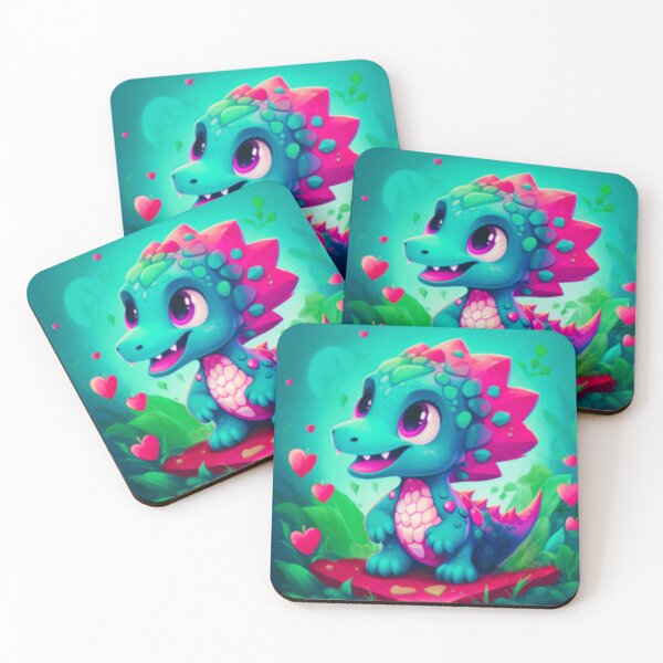 Item preview, Cute Adorable Neon Baby Dragon/Dinosaur designed and sold by centaurydesigns.