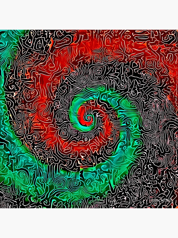 Abstract Golden spiral by blackhalt