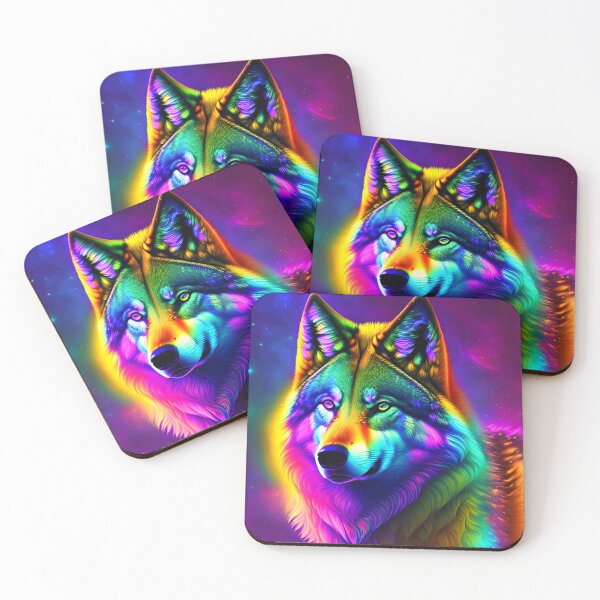 Item preview, Psychedelic Wolf designed and sold by Sweet-Medley.
