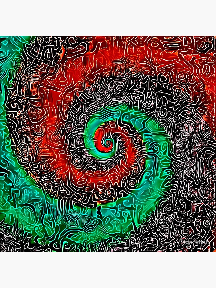 Abstract Golden spiral by blackhalt