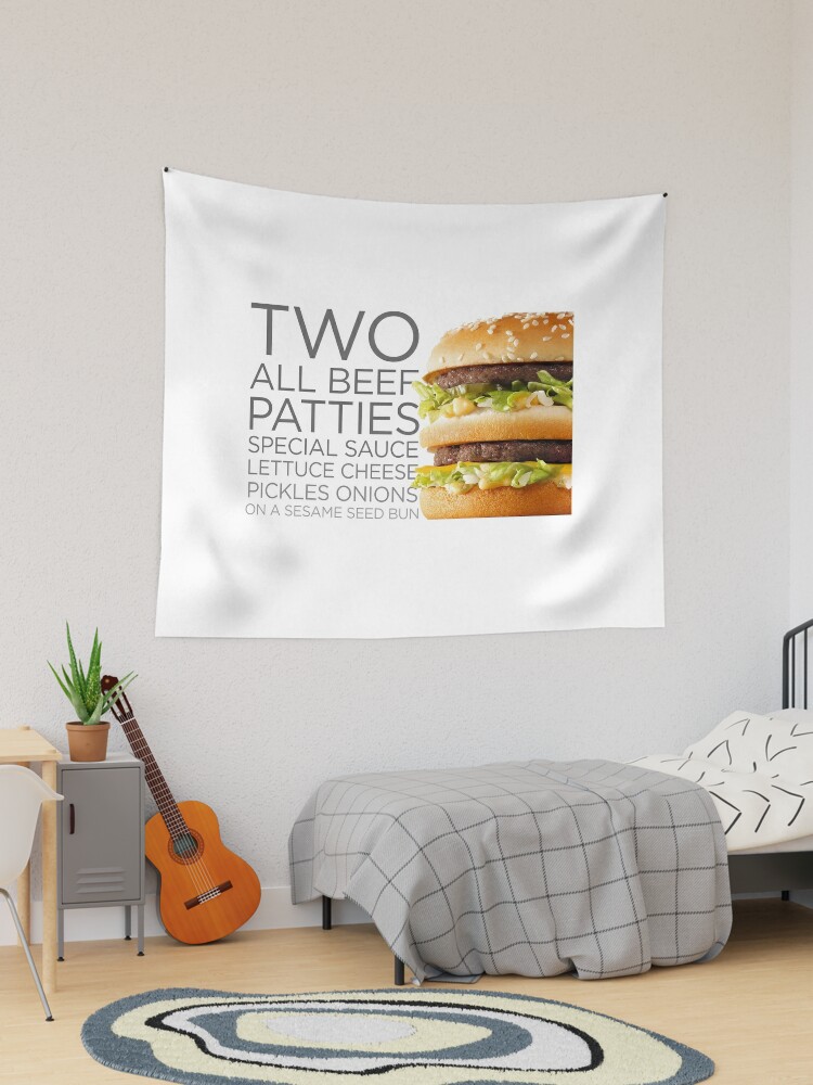 BIG MAC - Two All Beef Patties Special Sauce Lettuce Cheese Pickles Onions  on a Sesame Seed Bun  Poster for Sale by Meltissa