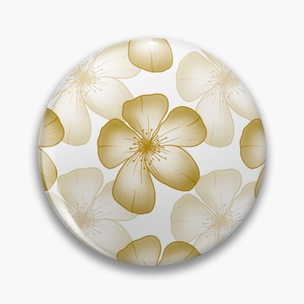 Item preview, Apple Blossom Floral - BrownWhite designed and sold by JaselviiStudio.
