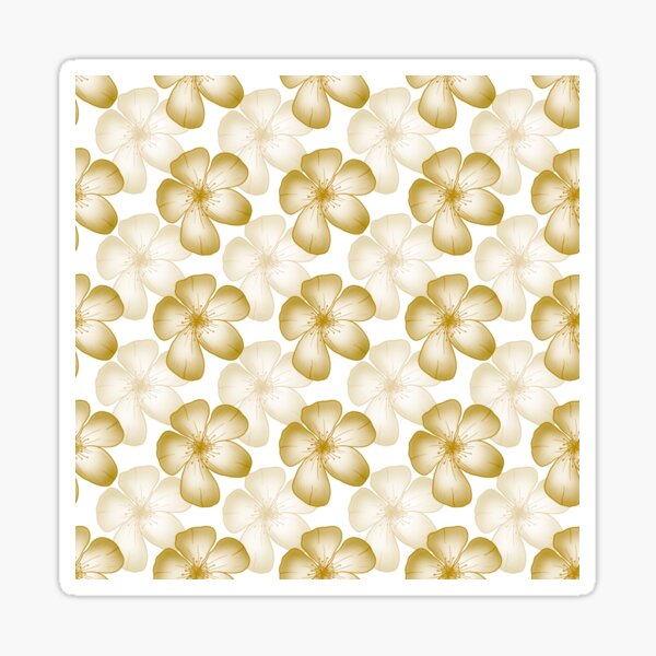 Item preview, Apple Blossom Floral - BrownWhite designed and sold by JaselviiStudio.