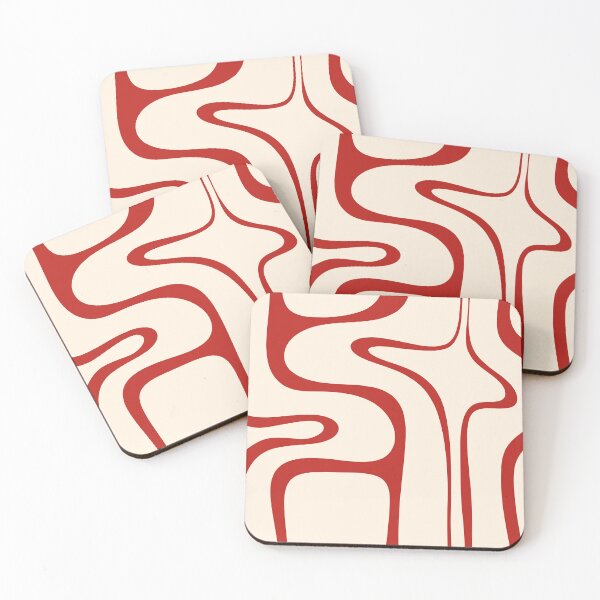 Item preview, Copacetic Retro Abstract Pattern Red and Cream designed and sold by kierkegaard.