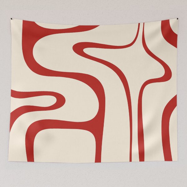 Item preview, Copacetic Retro Abstract Pattern Red and Cream designed and sold by kierkegaard.