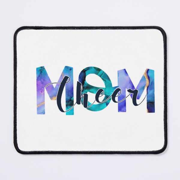 Item preview, "Cheer Mom" Marbled Blues Design designed and sold by SidderBug Designs.