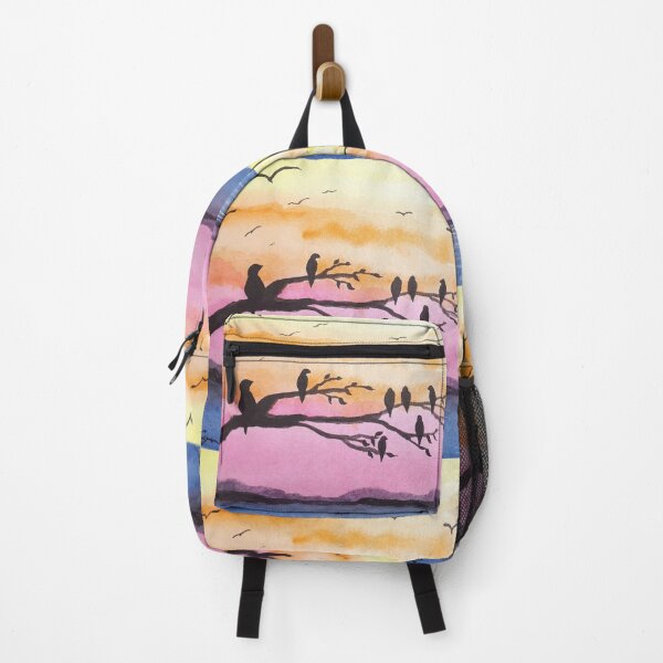 Item preview, Birds roosting at sunset designed and sold by RockPaperArt.