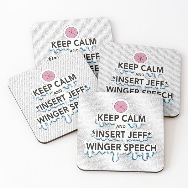 Item preview, Keep Calm here’s a Jeff winger Speech designed and sold by KingsQueen33.