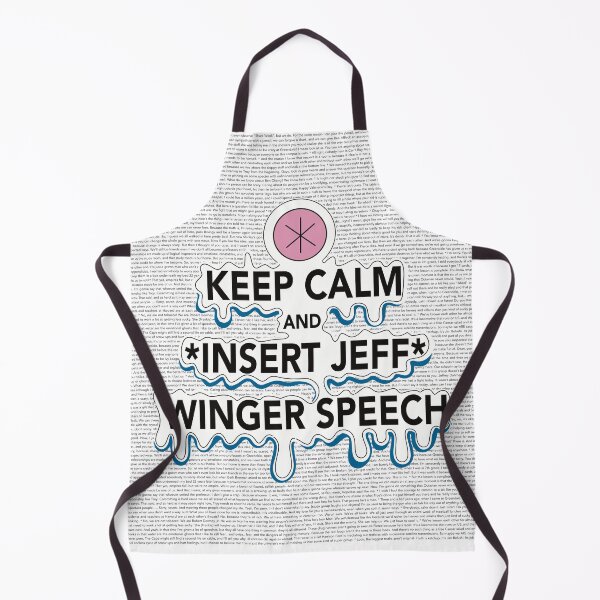 Item preview, Keep Calm here’s a Jeff winger Speech designed and sold by KingsQueen33.