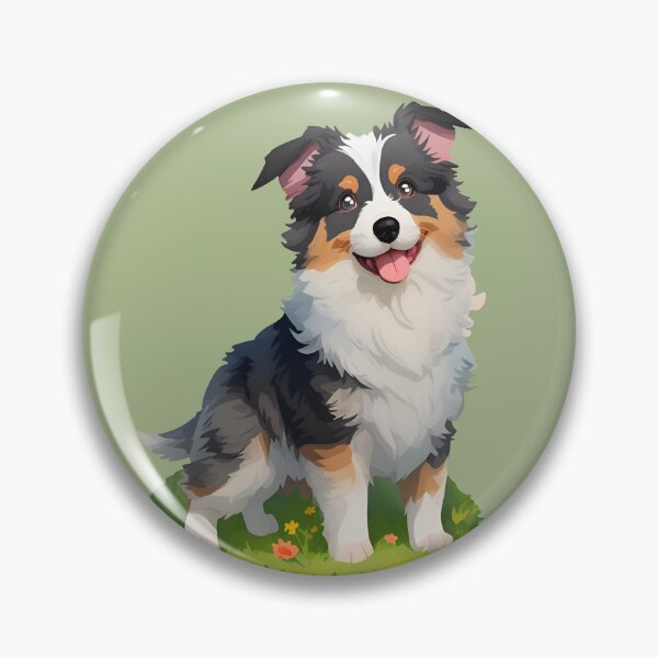 Item preview, Australian Shepherd Cute Sticker designed and sold by Fallfoxius.