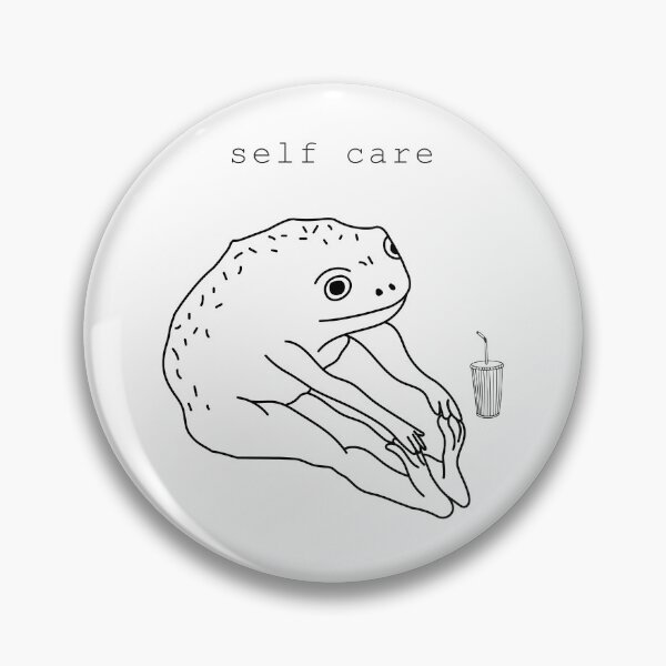 Item preview, Self Care Frog with a Drink  designed and sold by minstore.