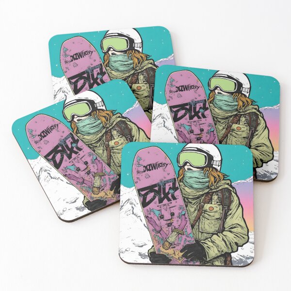 Item preview, Female snowboard pro holding her board in comic style designed and sold by Nico Riemer.