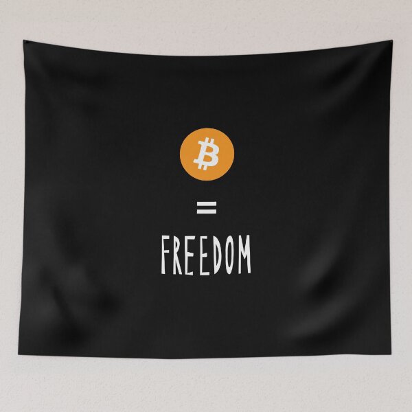 Item preview, Bitcoin Equals Freedom 01a designed and sold by RakentStudios.