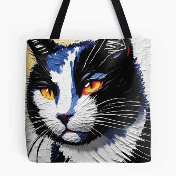 Artikelvorschau, Pintura desenho imitação, gato preto e branco entworfen und verkauft von GirlaineSQ.
