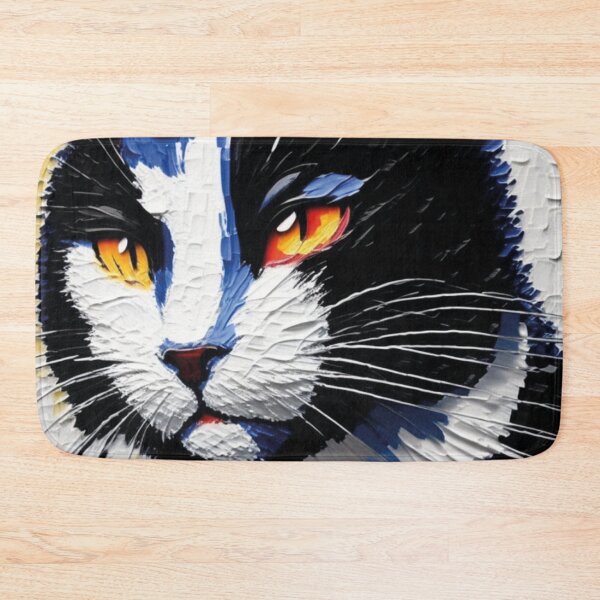 Item preview, Pintura desenho imitação, gato preto e branco designed and sold by GirlaineSQ.