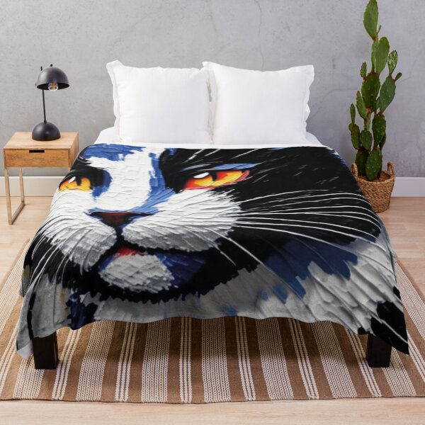 Item preview, Pintura desenho imitação, gato preto e branco designed and sold by GirlaineSQ.