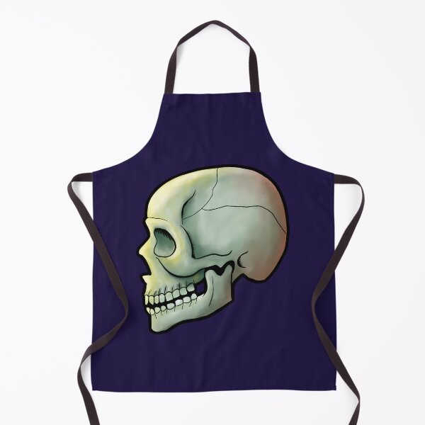 Item preview, Skull illustration dark blue background designed and sold by IJStanding.