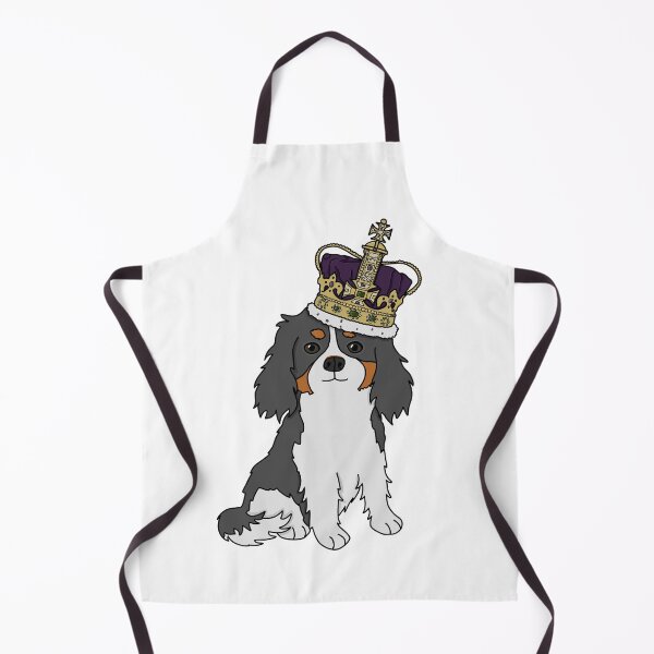 Item preview, Cute cavalier king charles wearing a crown designed and sold by Becky-Marie.