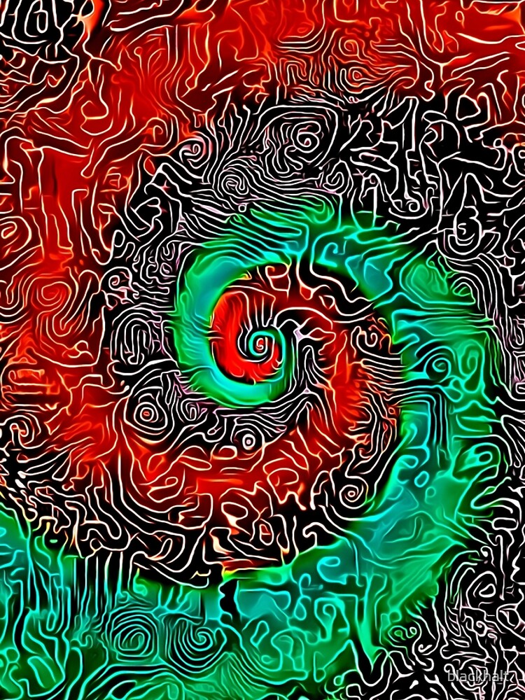 Abstract Golden spiral by blackhalt