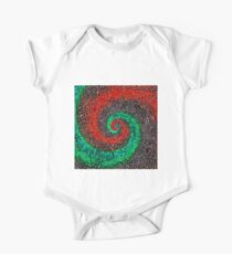 Abstract Golden spiral Short Sleeve Baby One-Piece