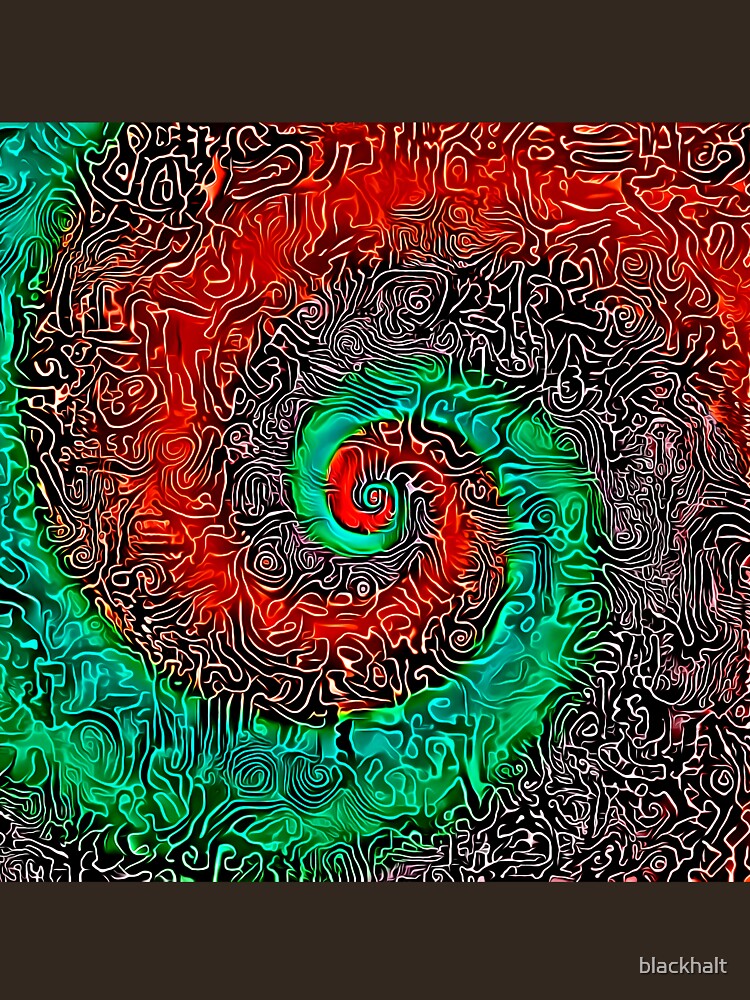 Abstract Golden spiral by blackhalt