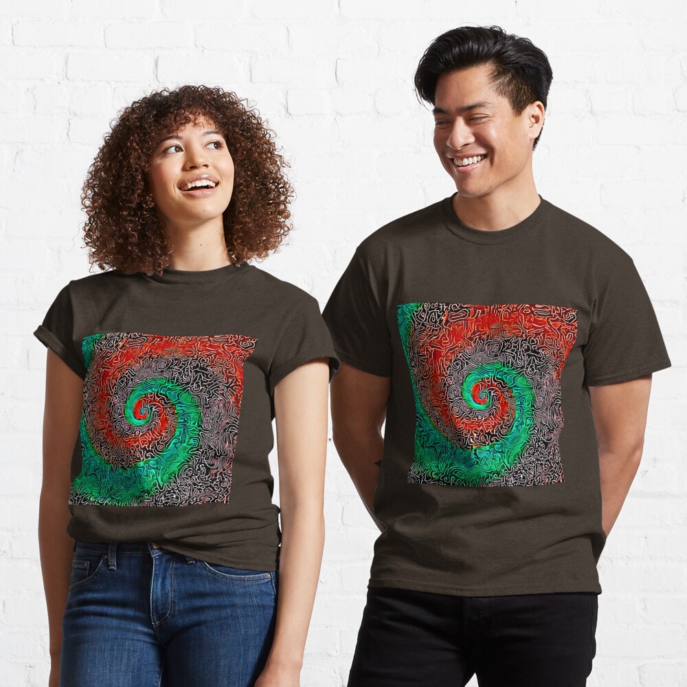 Abstract Golden spiral Classic T-Shirt