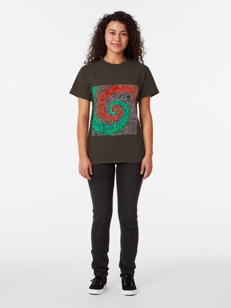 Alternate view of Abstract Golden spiral Classic T-Shirt