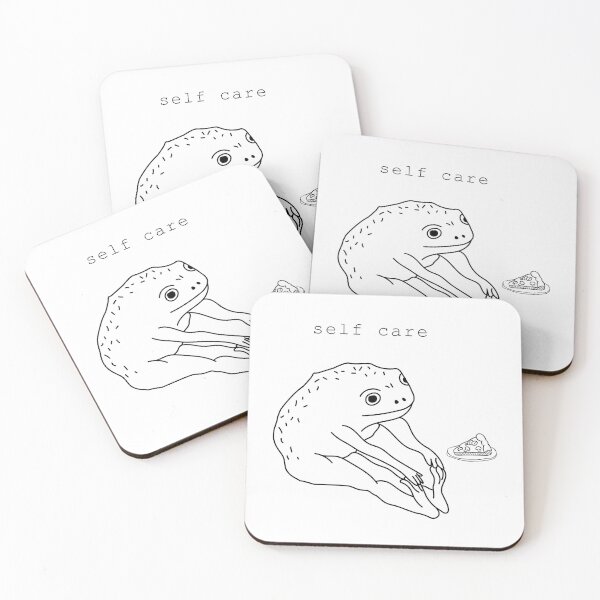 Item preview, Self Care Frog Eating Pizza designed and sold by minstore.
