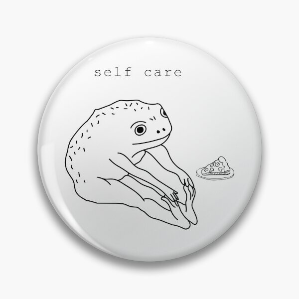 Item preview, Self Care Frog Eating Pizza designed and sold by minstore.