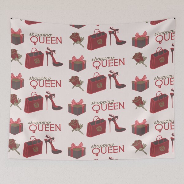 Item preview, Shopping Queen Pink Pattern designed and sold by ViewerEqualsPhoton.