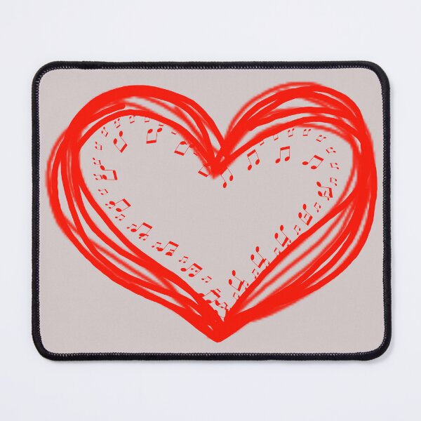 Item preview, Red Heart - Music Symbols - Musical Heart  designed and sold by Twaingrant.