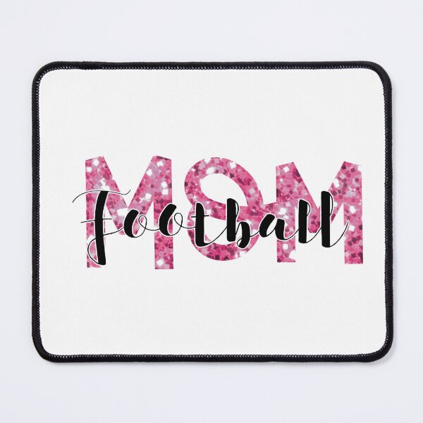 Item preview, "Football Mom" Pink Simulated Glitter Design designed and sold by SidderBug Designs.