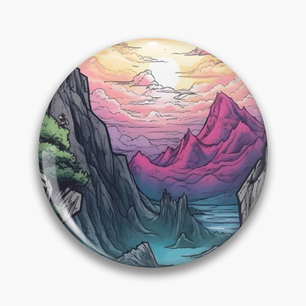 Item preview, Landscape, colorful resting place for hiker  designed and sold by Nico Riemer.