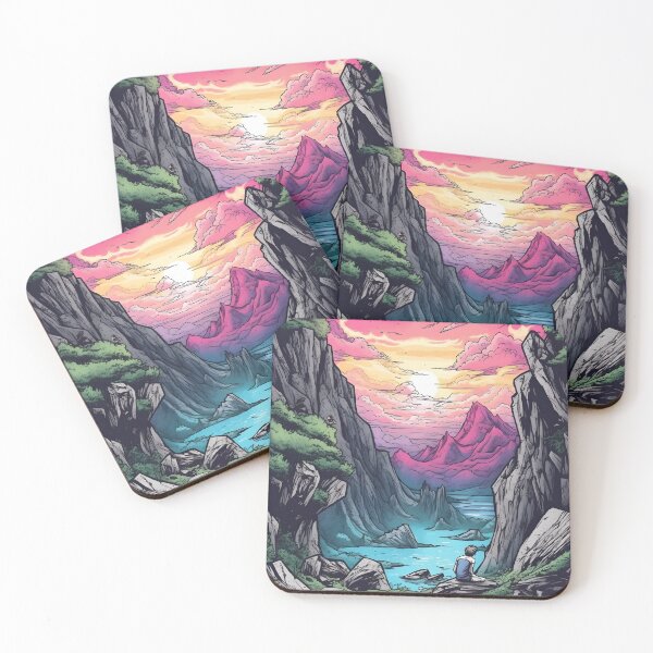 Item preview, Landscape, colorful resting place for hiker  designed and sold by Nico Riemer.