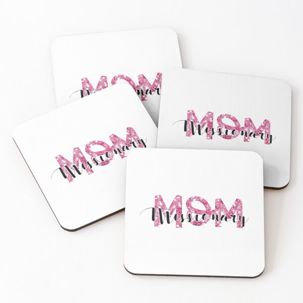 Item preview, "Missionary Mom" Pink Simulated Glitter Design designed and sold by SidderBug Designs.