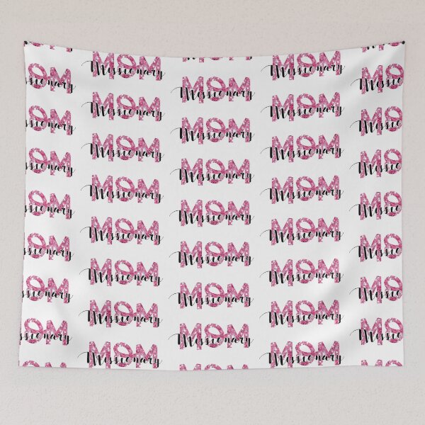 Item preview, "Missionary Mom" Pink Simulated Glitter Design designed and sold by SidderBug Designs.