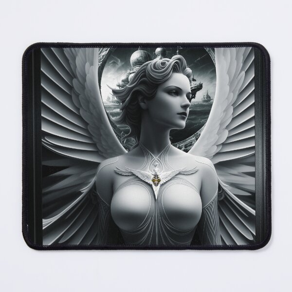 Item preview, The Winged Arclarian, Symposia An Alluring Beautiful AI Concept Art by Xzendor7 designed and sold by Xzendor7 Digital Art Creations.