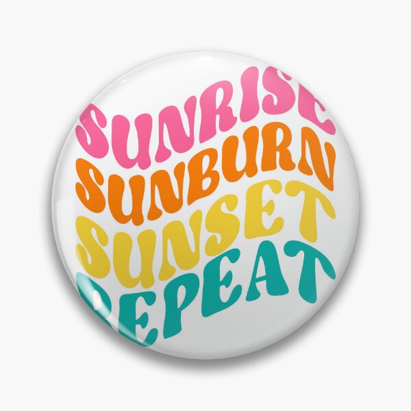 Item preview, Sunrise Sunburn Sunset Repeat designed and sold by SwankyPlankDesi.